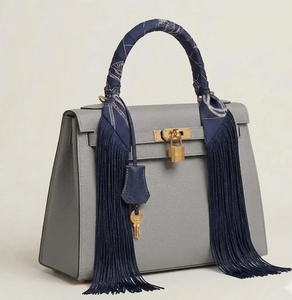 Fringe silk Twilly